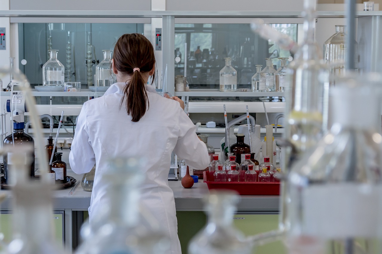 Scientist conducting lab tests